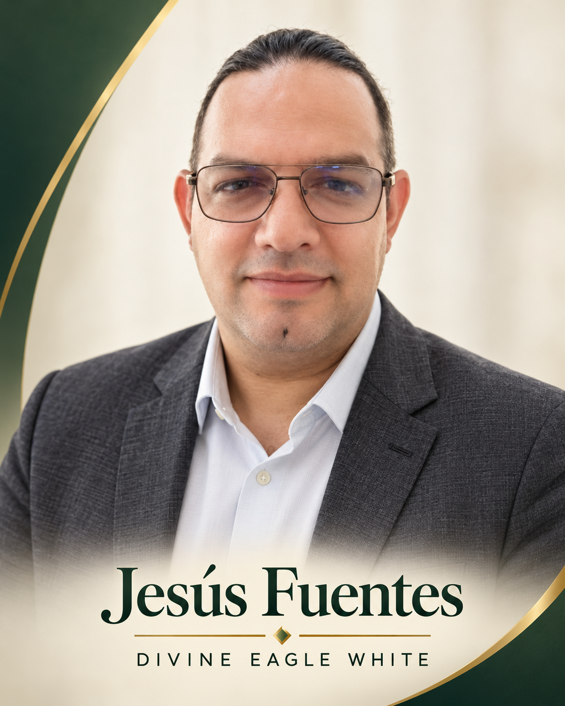 Retrato de Jesús Fuentes, Divine Eagle White
